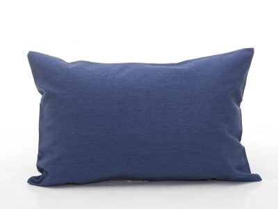 Handmade decorative pillow with blue roses